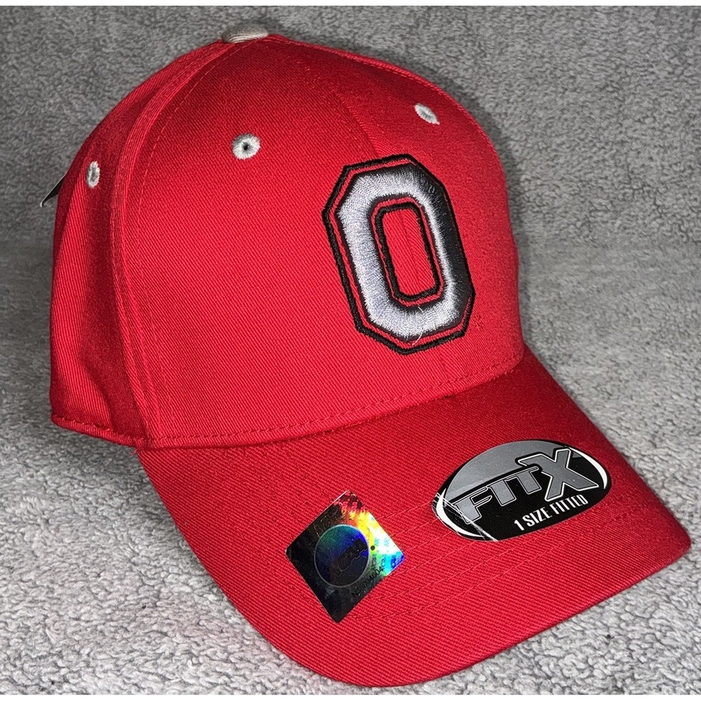 NEW Ohio State OSU Buckeyes Colosseum Red Embroidered Cap Hat Adult OS